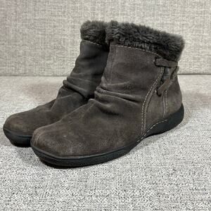 Bare Traps Leanna Suede Faux Fur Lined Booties  Size 10M